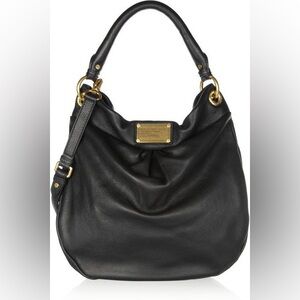 Marc by Marc Jacobs The Classic Q Hillier Hobo Textured-Leather Shoulder Bag